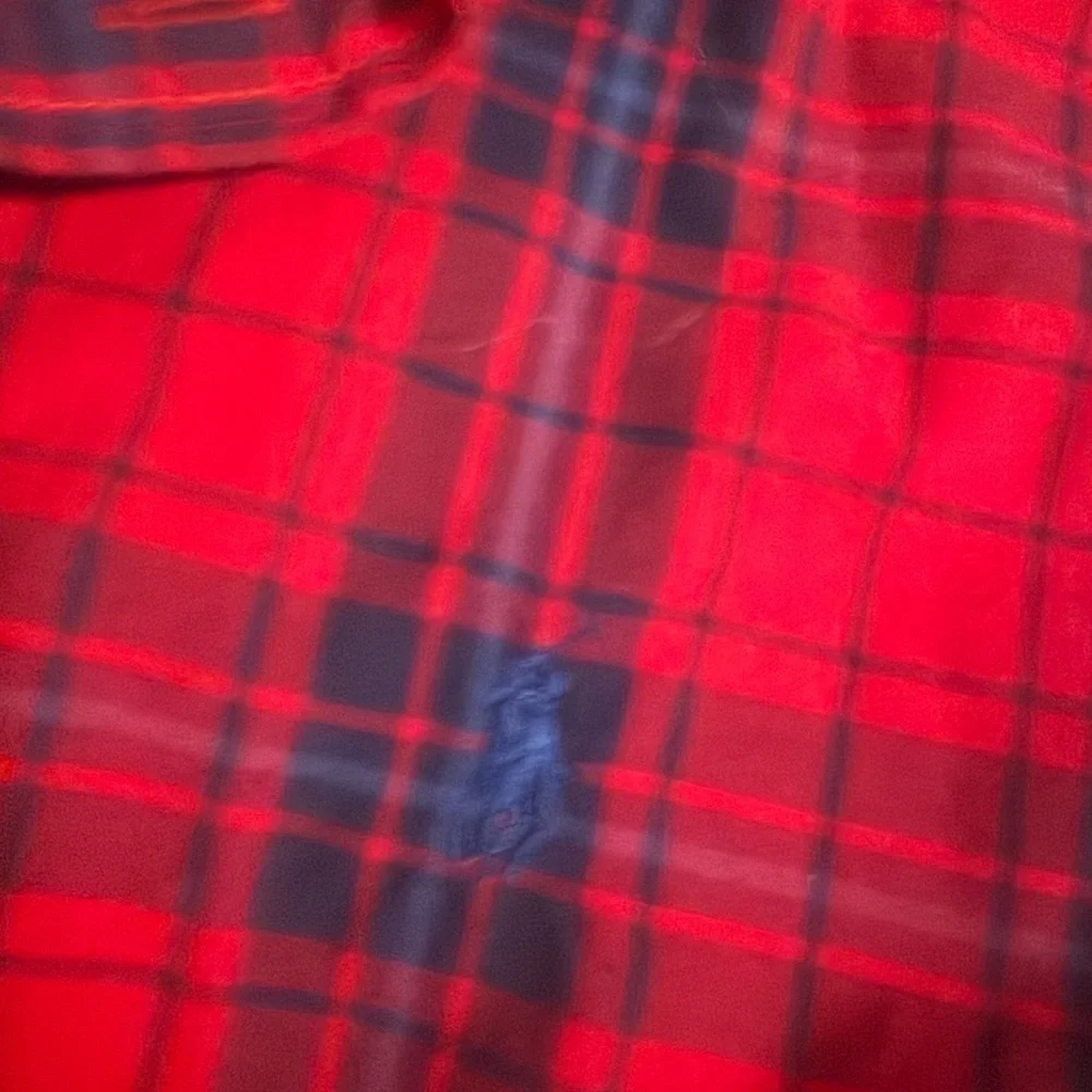 Ralph Lauren Red and Blue Plaid Shirt
